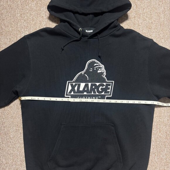 XLARGE Clothing Embroidered Gorilla Logo Pullover Hoodie Black Mens Large - Picture 5 of 10